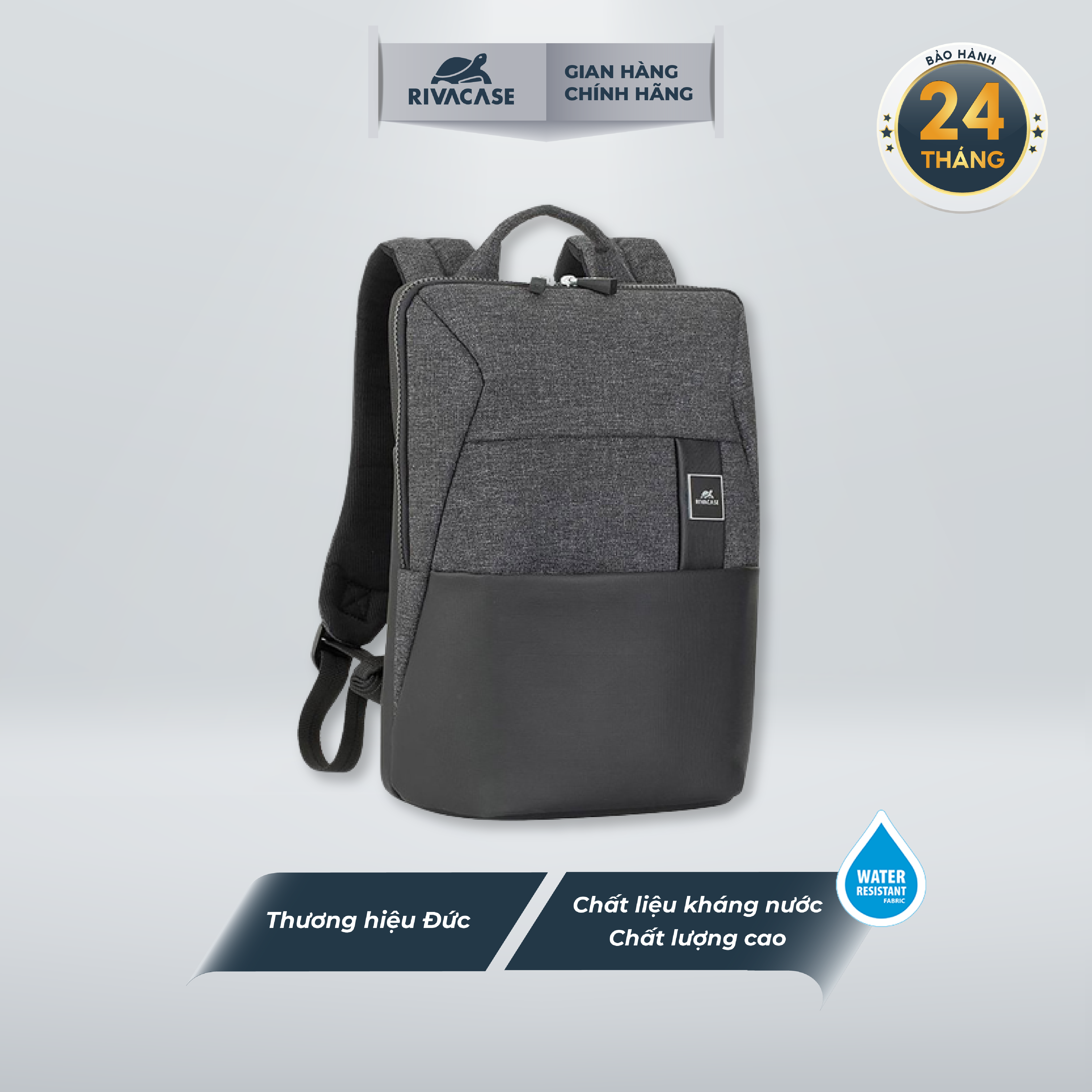 Balo Laptop 13.3 Inch RIVACASE 8825 Chống Sốc Lantau Collection - Hàng Chính Hãng