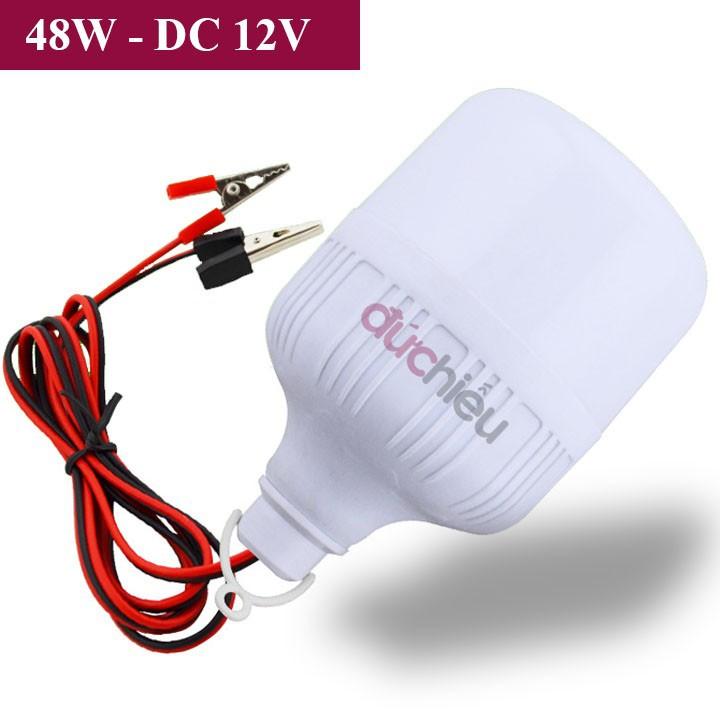 Bóng đèn LED kẹp bình 12v 50w, đèn LED 12v dùng cho bình ắc quy
