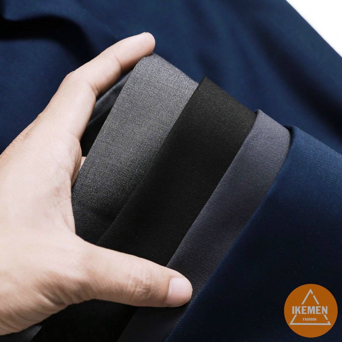Quần âu nam, quần tây nam đen Hàn Quốc vải chéo 79 chống nhăn cao cấp không bai, xù
