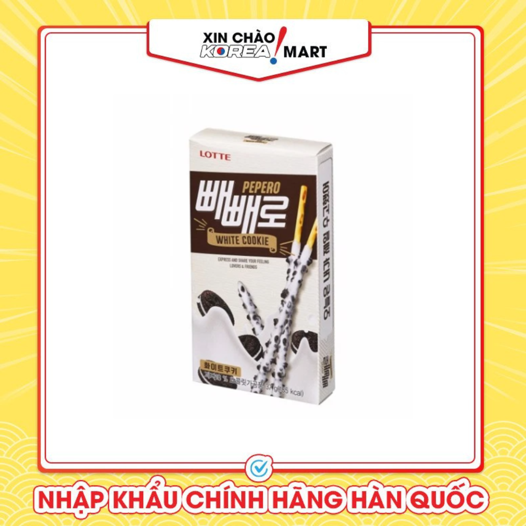 Bánh que pepero cookie 37g Xin chào Korea Mart
