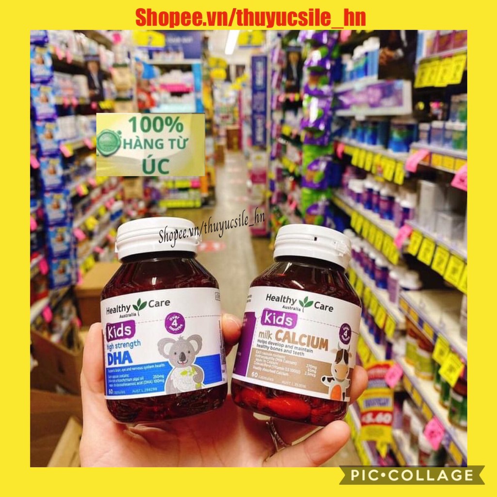 Combo DHA và Canxi Healthy care cho bé từ 4 tháng tuổi