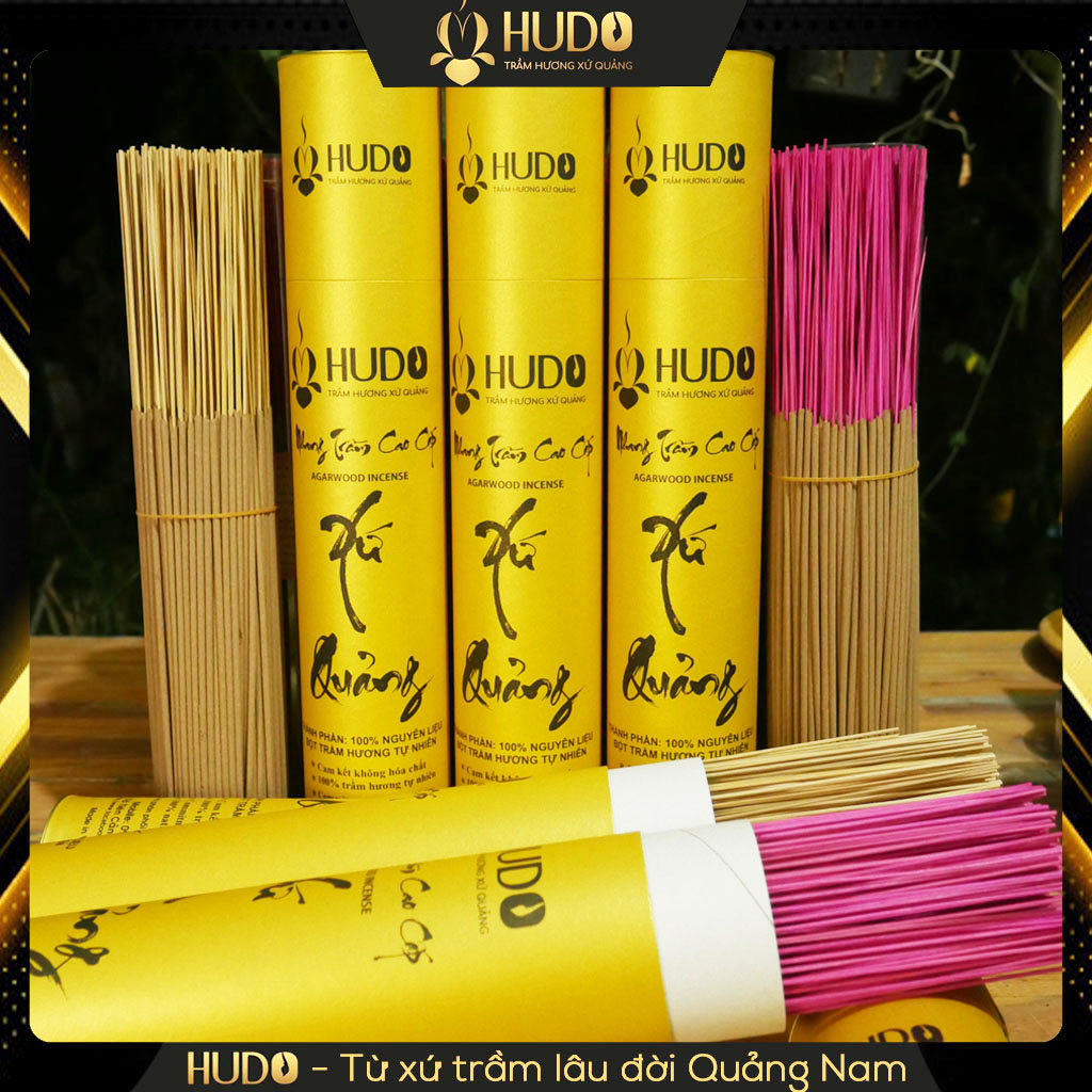 Nhang trầm hương sạch cao cấp xưởng trầm hương Quảng Nam_nhang tram huong Hudo cao cấp