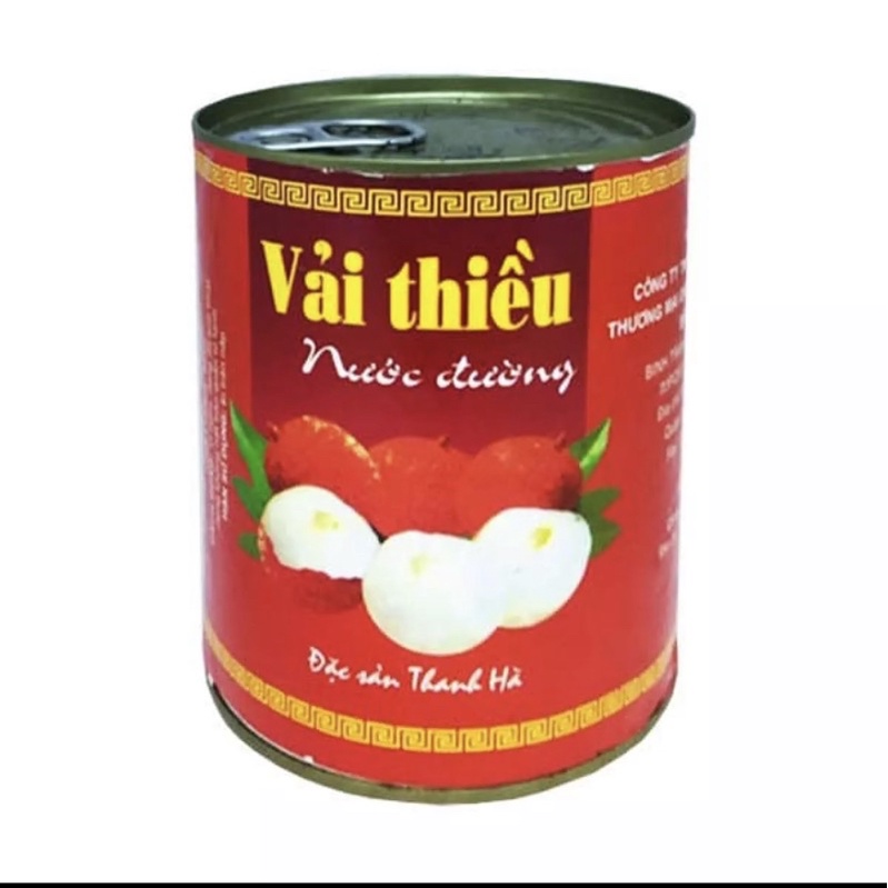 Combo 3 lon vải ngâm thanh hà 565 gram
