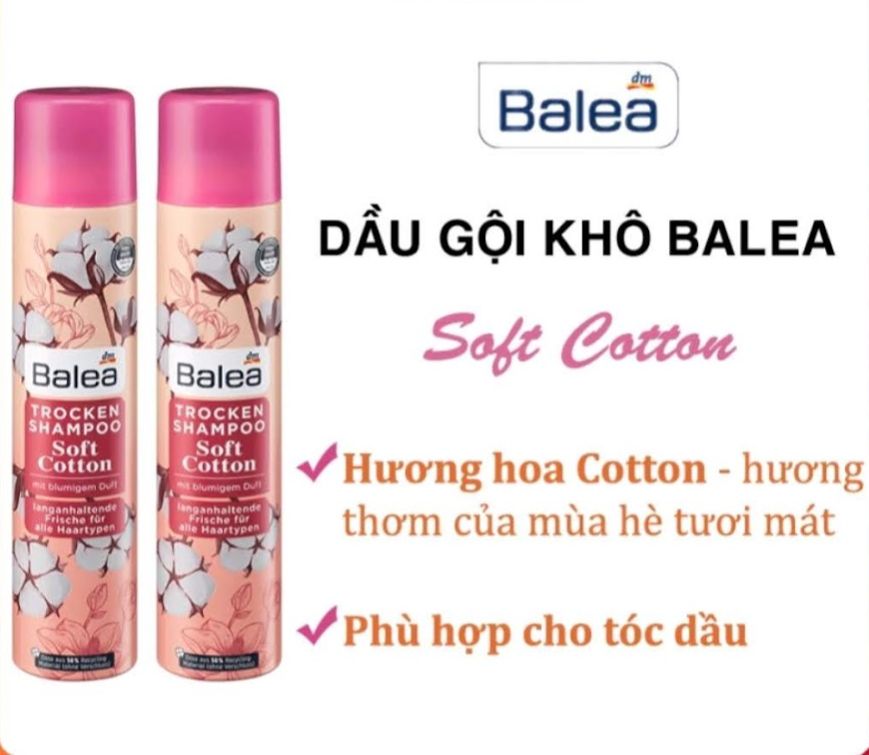 Dầu gội khô dạng xịt Balea Đức 200ml Các màu