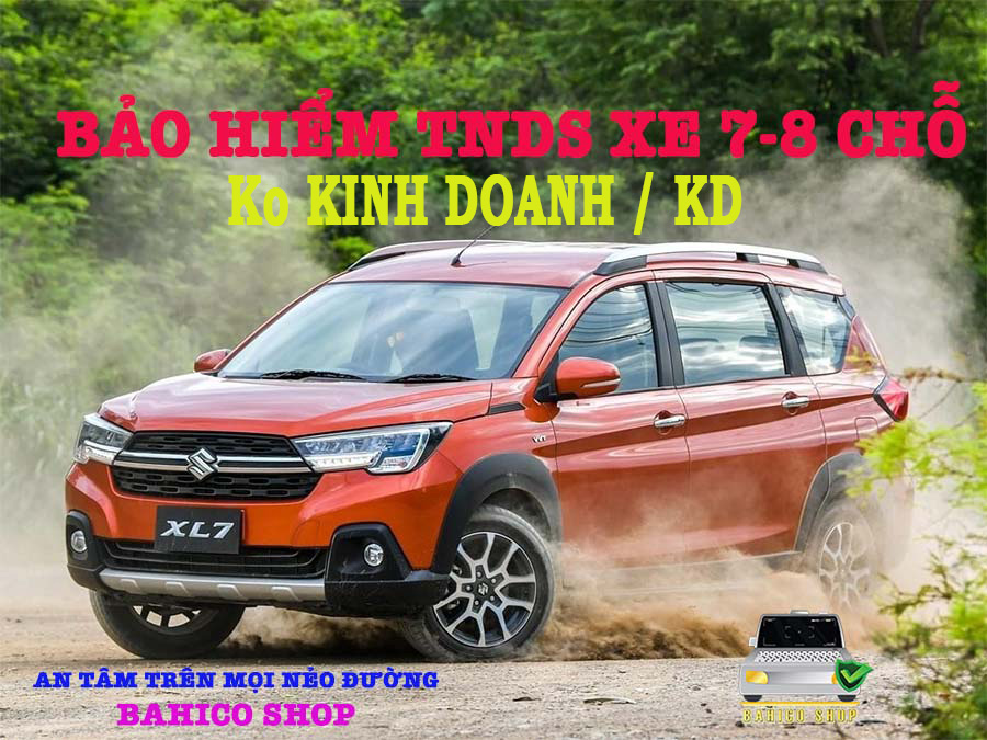 1 NĂM BẢO HIỂM XE 7-8 CHỖ KHÔNG KD / KINH DOANH GIÁ SIÊU SỐC + TẶNG TÚI NHỰA