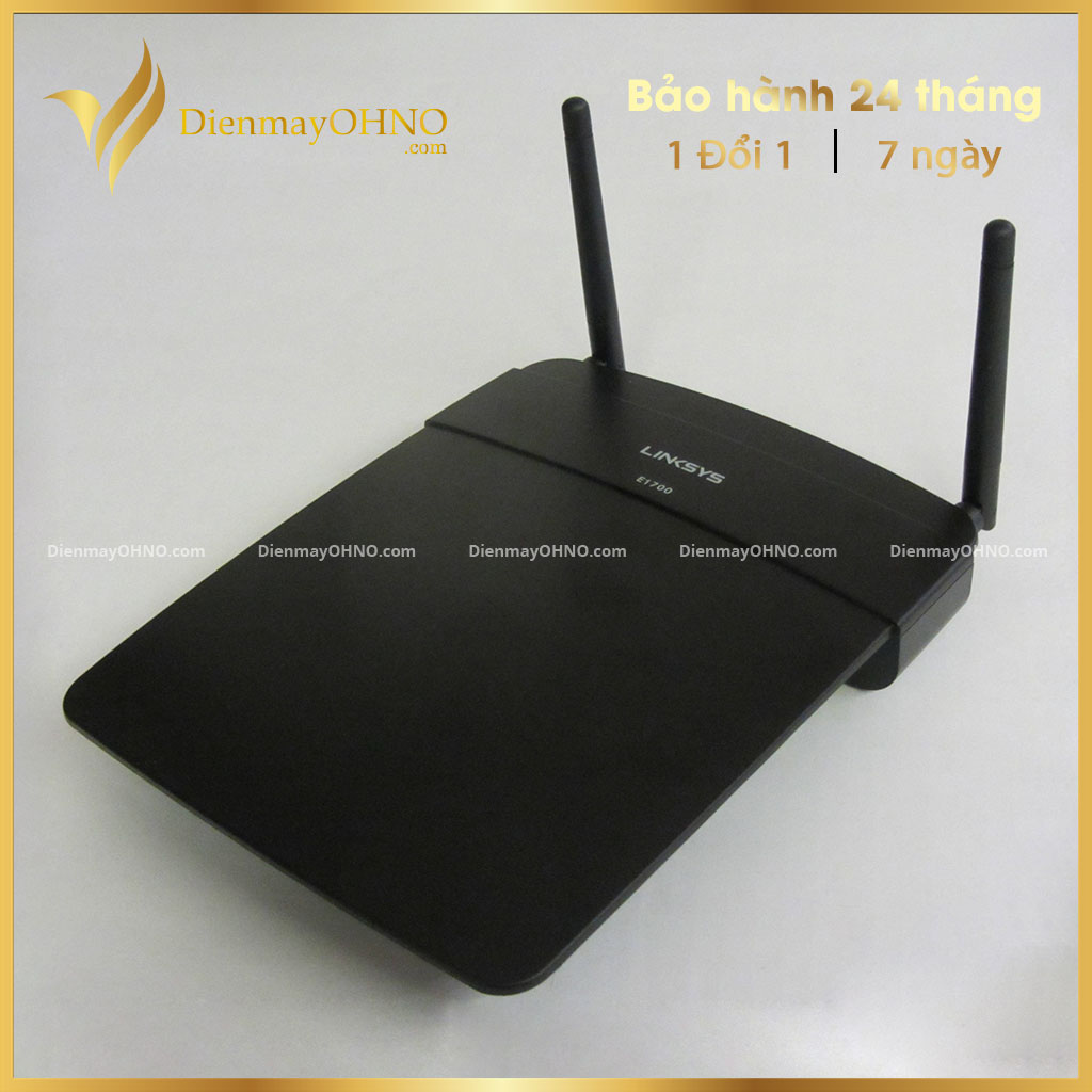 Bộ phát wifi router linksys e1700 xuyên tường chính hãng - bộ cục modem router thiết bị phát sóng wifi - điện máy ohno
