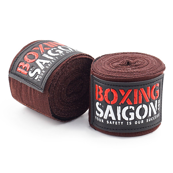 Màu Nâu Băng quấn tay Boxing Saigon 2.0 co dãn 4m5  Bán theo cặp