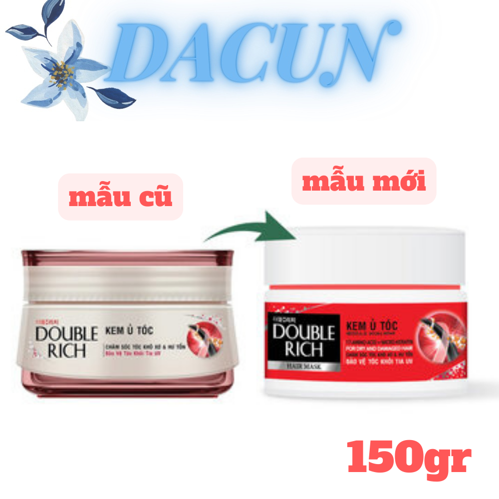 Kem ủ tóc double rich chăm sóc tóc khô xơ & hư tổn 150g hair mask damage