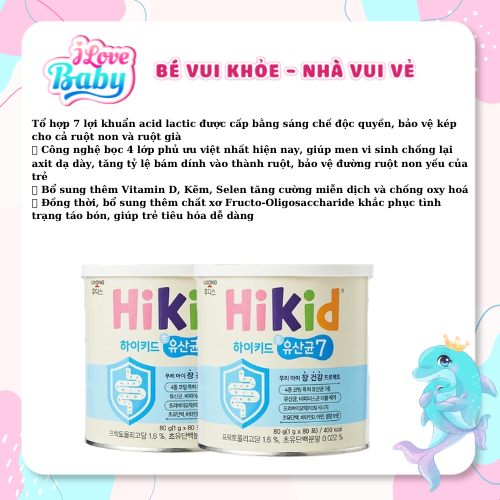Men hikid 2in1: dinh dưỡng tối ưu - nâng cao đề kháng