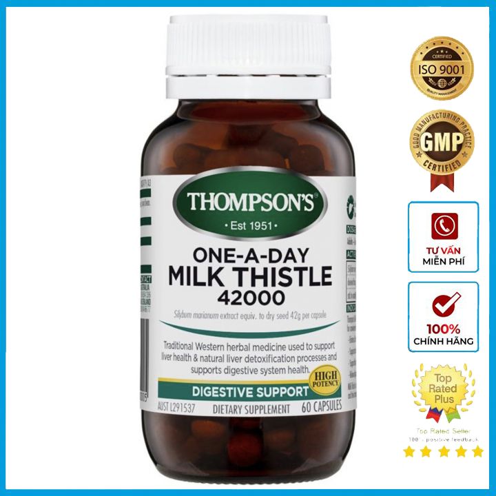 Gan thompson's one-a-day milk thistle 42000mg lọ 60 viên