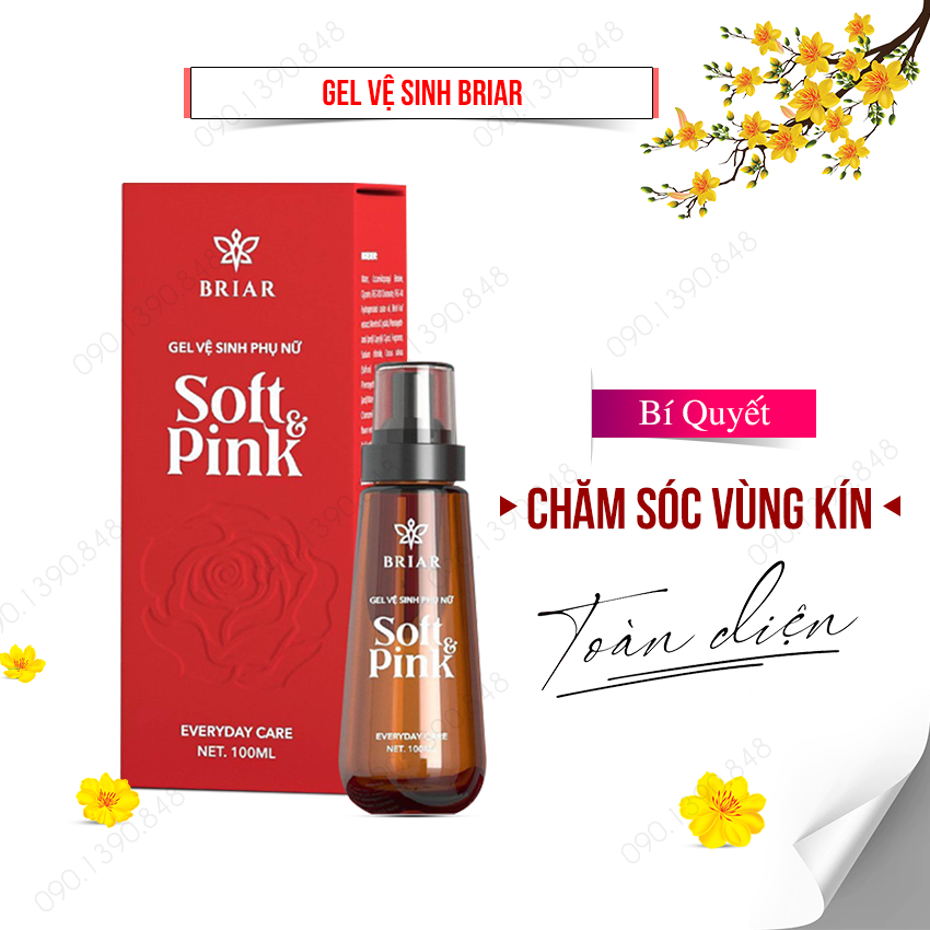 Serum Briar Soft & Pink, Gel Vệ Sinh Phụ Nữ, Làm Hồng Vùng Kín, Khử Mùi Hôi
