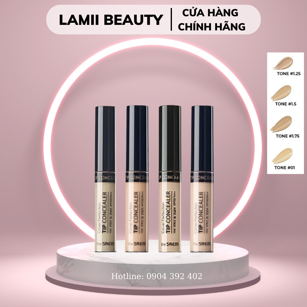 Che khuyết điểm The Saem perfect tip concealer