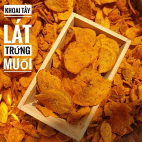 800gr- Snack khoai tây lát trứng muối loại 1