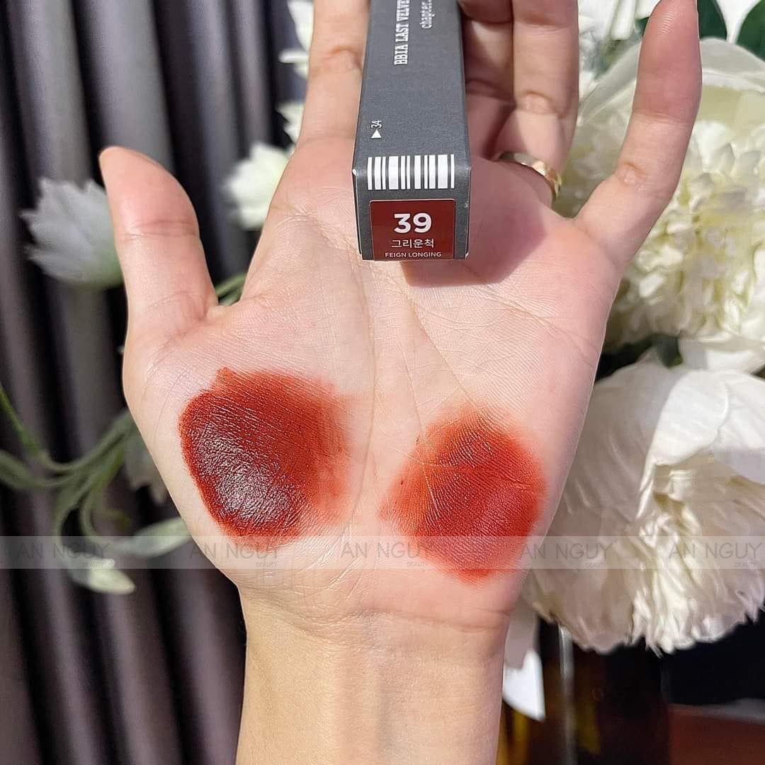 Son kem bbia 39 đỏ nâu gạch siêu đẹp