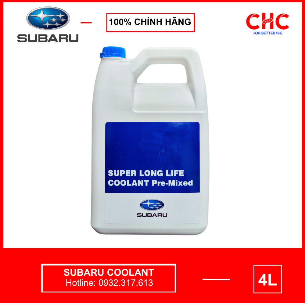 Nước mát Subaru Coolant Mix 50% Chính hãng chất lượng cao cấp bình 4L