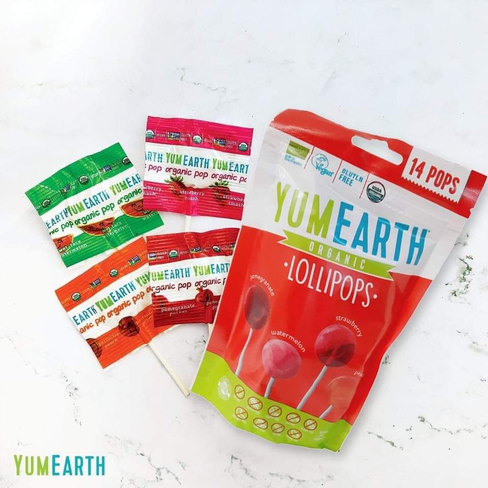 Kẹo mút hữu cơ Lollipops Yumearth - gói nguyên 14 cây