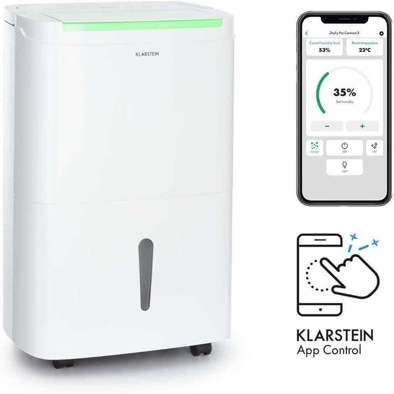 Máy hút ẩm Klarstein Drufy connect 30L có kết nối Wifi