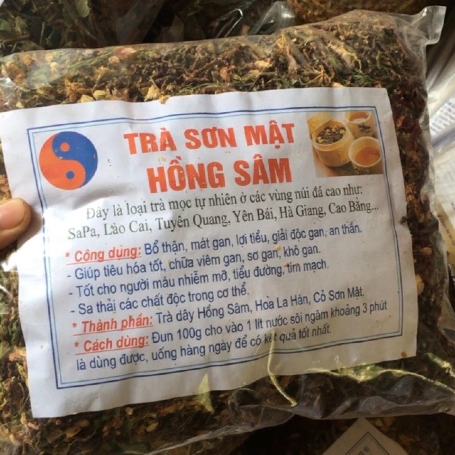 1kg Trà Sơn mật Hồng sâm nhiều hoa