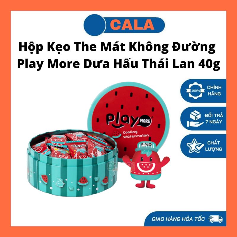 Hộp kẹo play more hương dưa hấu thái lan 40g