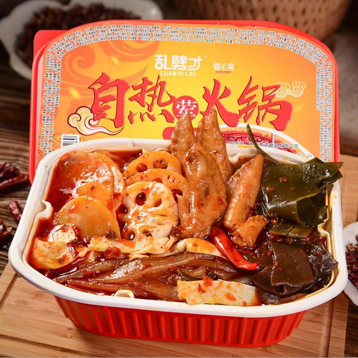 Lẩu tự sôi (lẩu ăn liền), lẩu ăn liền Trùng Khánh, đồ ăn vặt, đồ ăn nội địa Trung, Lẩu cay ăn xả láng nhiều loại, đồ ăn liên