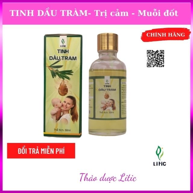 Tinh dầu tràm 50ml - Hỗ trợ giảm các cơn đau ở khớp tay, chân. Làm dịu các vết cắn của côn trùng.- Tạo hương thơm cho căn phòng
