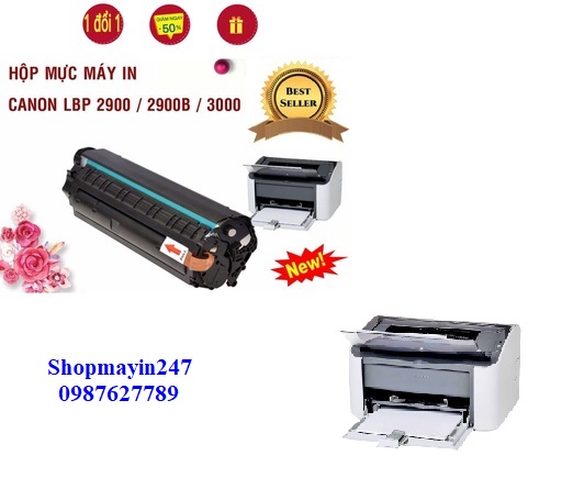 Hộp mực máy in canon lbp 2900 - mực in 12a / 303
