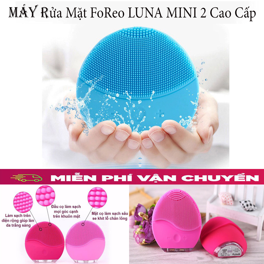 Máy Rửa Mặt Foreo Luna Mini 2 Cho Các Nàng Chăm Sóc Sắc Đẹp Máy Massage Loại Bỏ 100- BỤI BẨN - Làm Sạch Da Mặt Nhanh Chóng