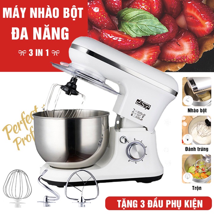 Máy nhào bột đa năng venko - máy nhồi bột tự động - dung tích 3l - máy nhào trộn bột, đánh kem, đánh trứng - máy đánh trứng