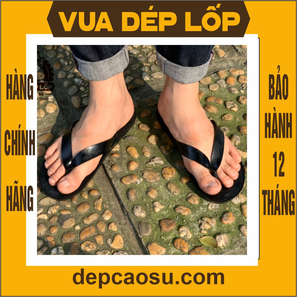 [DÉP CAO SU CAO CẤP ] Dép cao su Tông kẹp lốp máy bay, dép Bác Hồ thương hiệu Vua Dép Lốp Phạm Quang Xuân