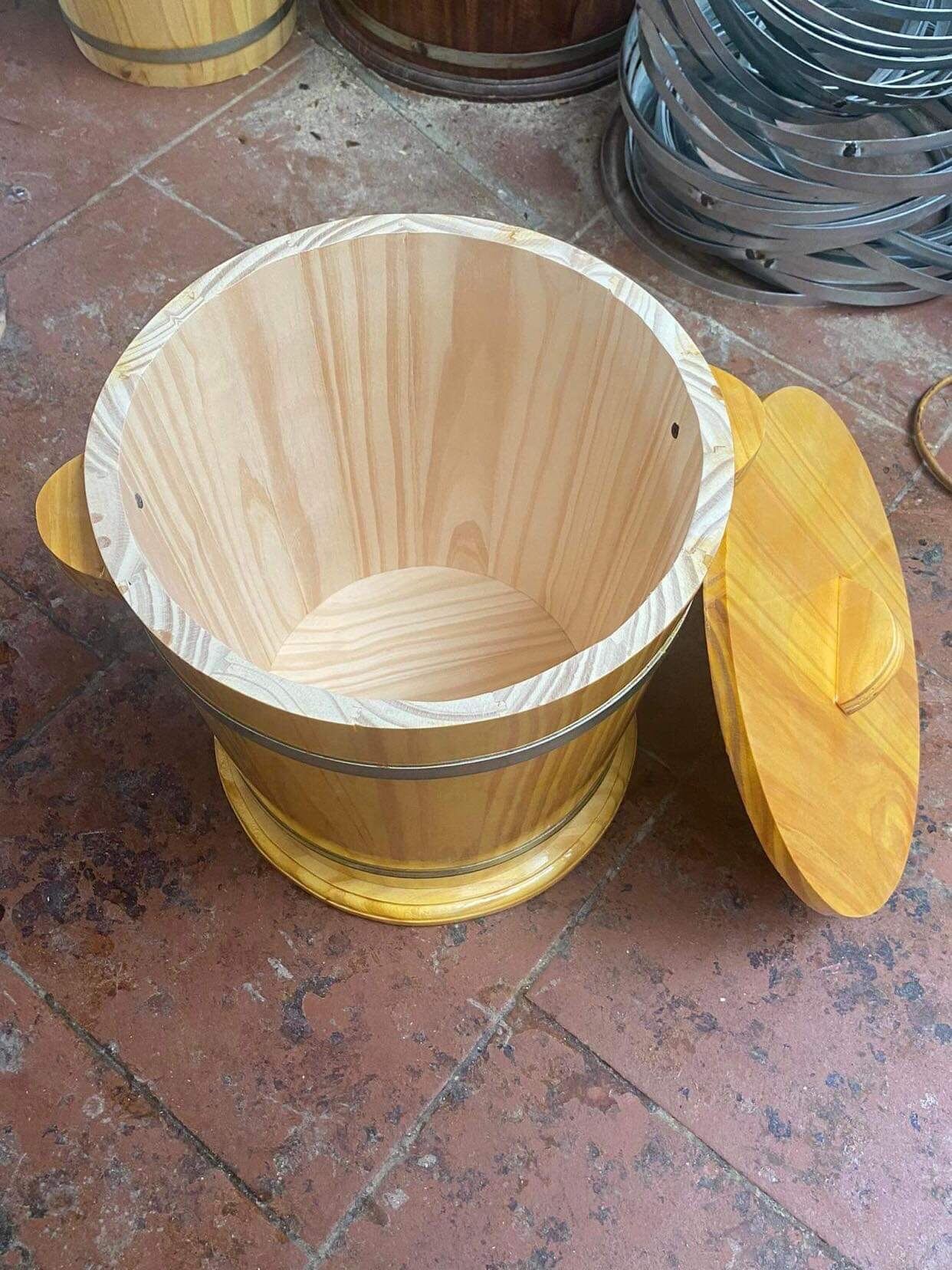 Thùng Đựng Gạo gỗ 10kg,thùng đựng gạo cao cấp,thùng gạo không mối mọt,thùng gạo an toàn tuyệt đối