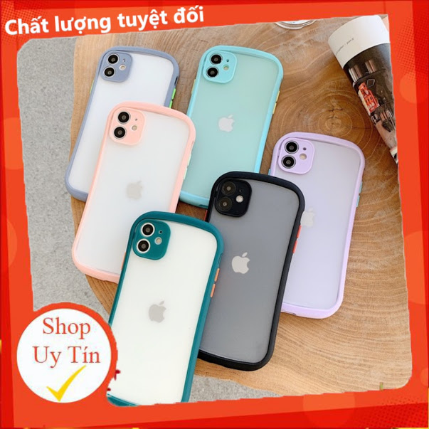 [Siêu Sale] [Có sẵn] Ốp iphone viền cong nhám mờ 6plus/6splus/7plus/8plus/X/Xs/Xsmax/11/11promax
