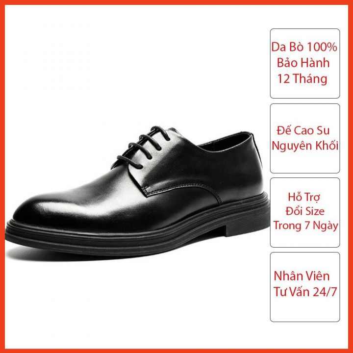 Giày tây nam công sở cao cấp kiểu dáng derby lịch lãm