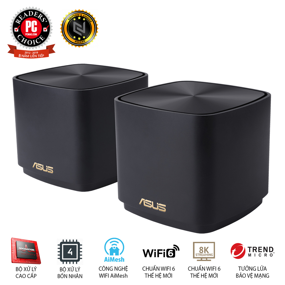 Router asus xd4 màu đen