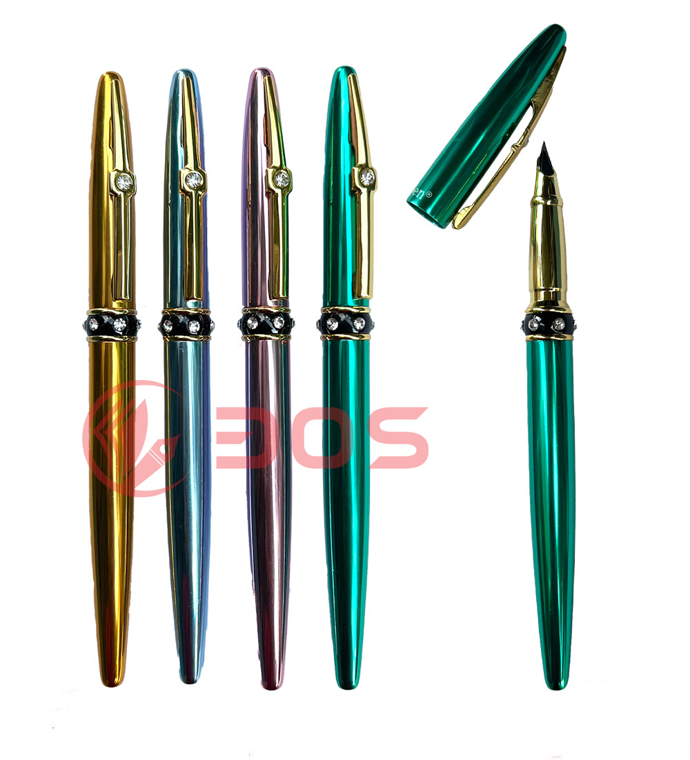 Bút Máy Luyện Chữ Ouguwen 873, Ngòi Kim Tinh Lá Tre ,Tạo Nét Thanh Đậm Tự Nhiên,Ngòi Không rỉ