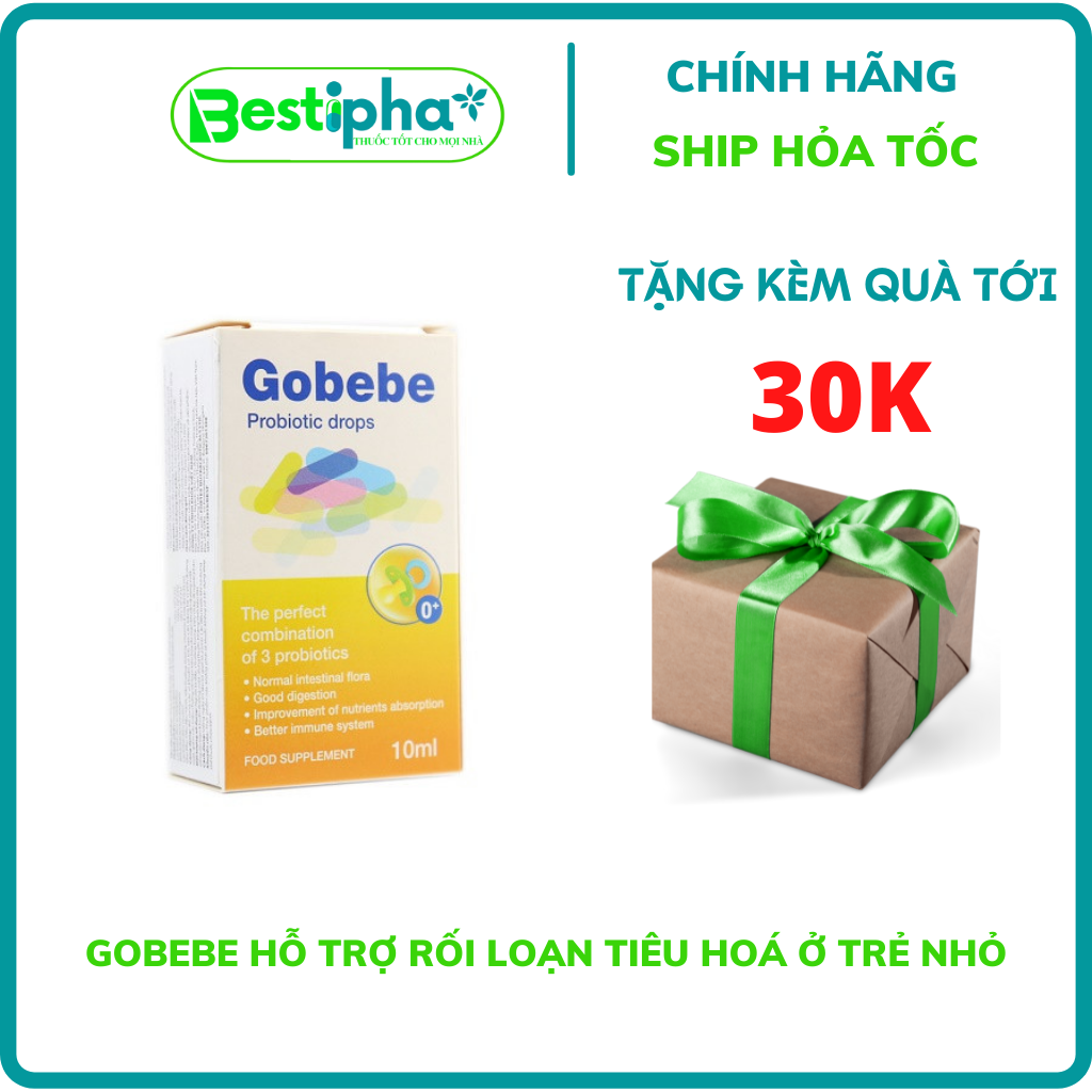 [GIÁ RẺ] Gobebe hỗ trợ rối loạn tiêu hoá ở trẻ nhỏ 10ml