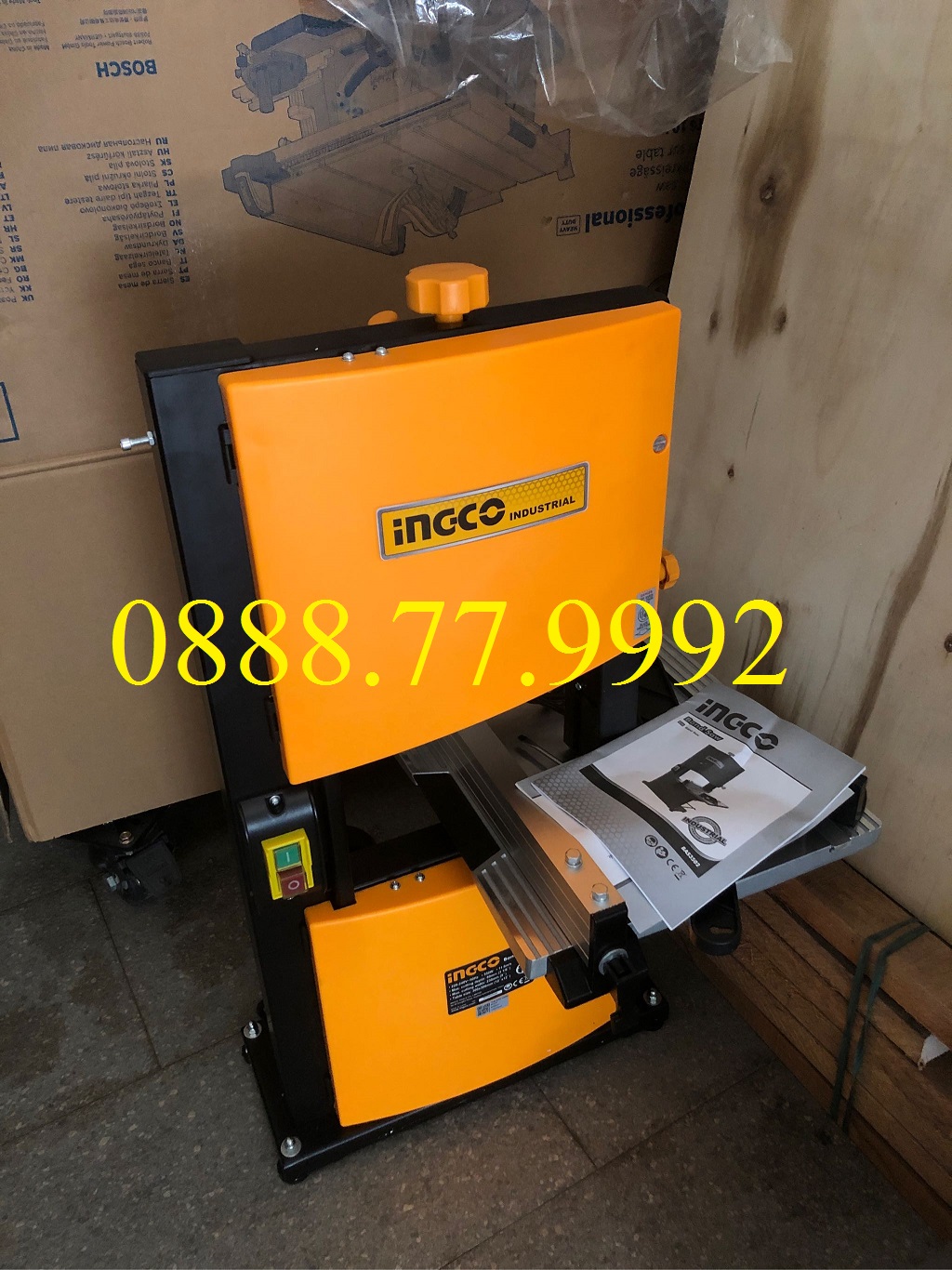Máy cưa bàn 350w ingco bas3502 kích thước bàn cắt 300x300mm, chiều dài lưỡi 1511mm - chính hãng