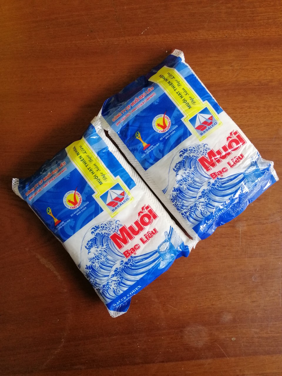 [HCM]Combo 2 gói Muối hạt thiên nhiên Bạc Liêu 500g