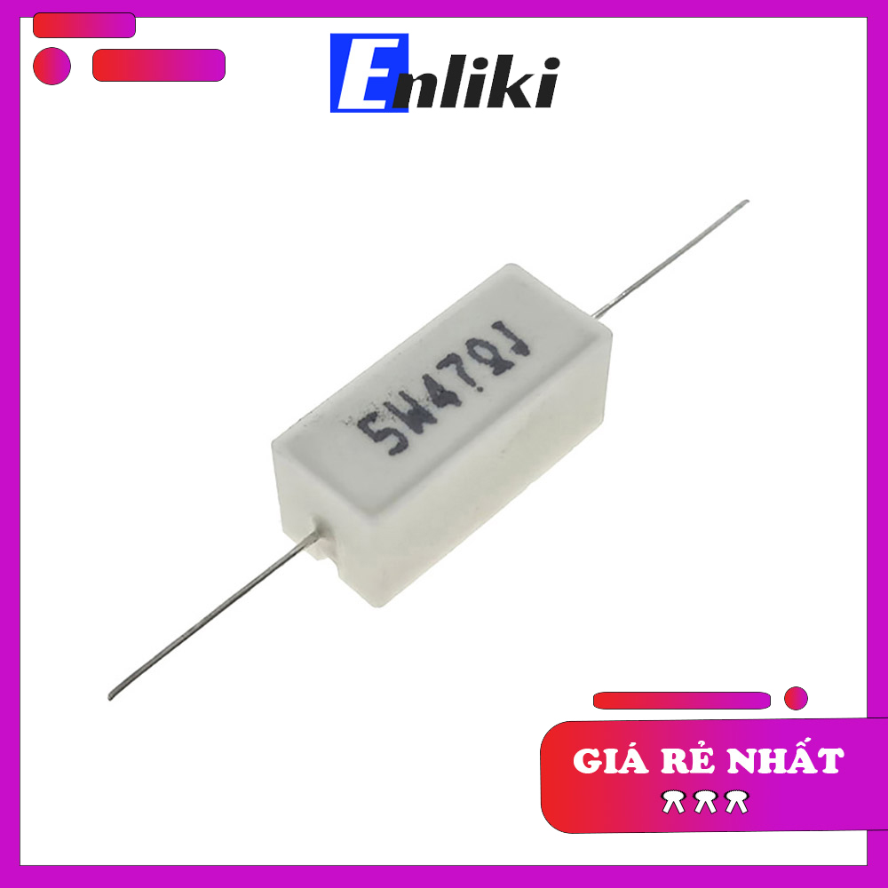 Điện trở sứ 47r 5w
