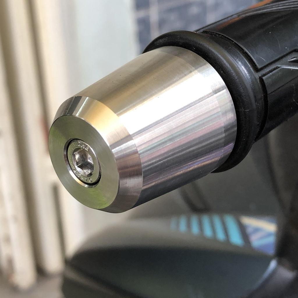 Gù tay lái salaya kiểu sh gù chống run inox 304 tặng kèm nhôm đóng gù