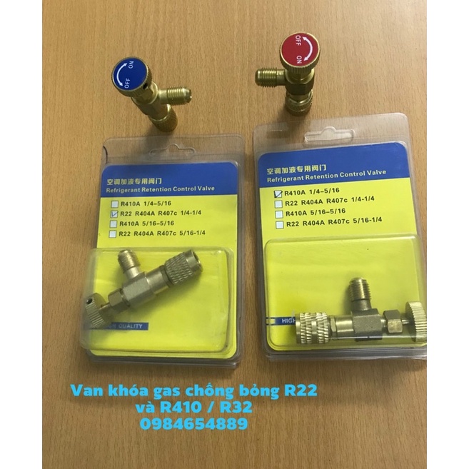 Van khóa gas chống bỏng r22 và r410 / r32