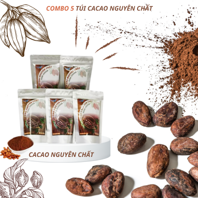Combo 5 Gói Cacao Nguyên Chất
