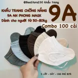 [10 TÚI = 100 cái KHẨU TRANG 9A] che mặt toàn phần 50-90kg hiệu AN PHONG MASK nhiều màu, thời trang 4 lớp dùng một lần