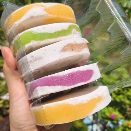 Bánh in mix 4 vị hộp 500g ( đậu xanh lá dứa, đậu xanh sầu riêng, môn,dừa) - đặc sản sóc trăng ăn vặt ngon