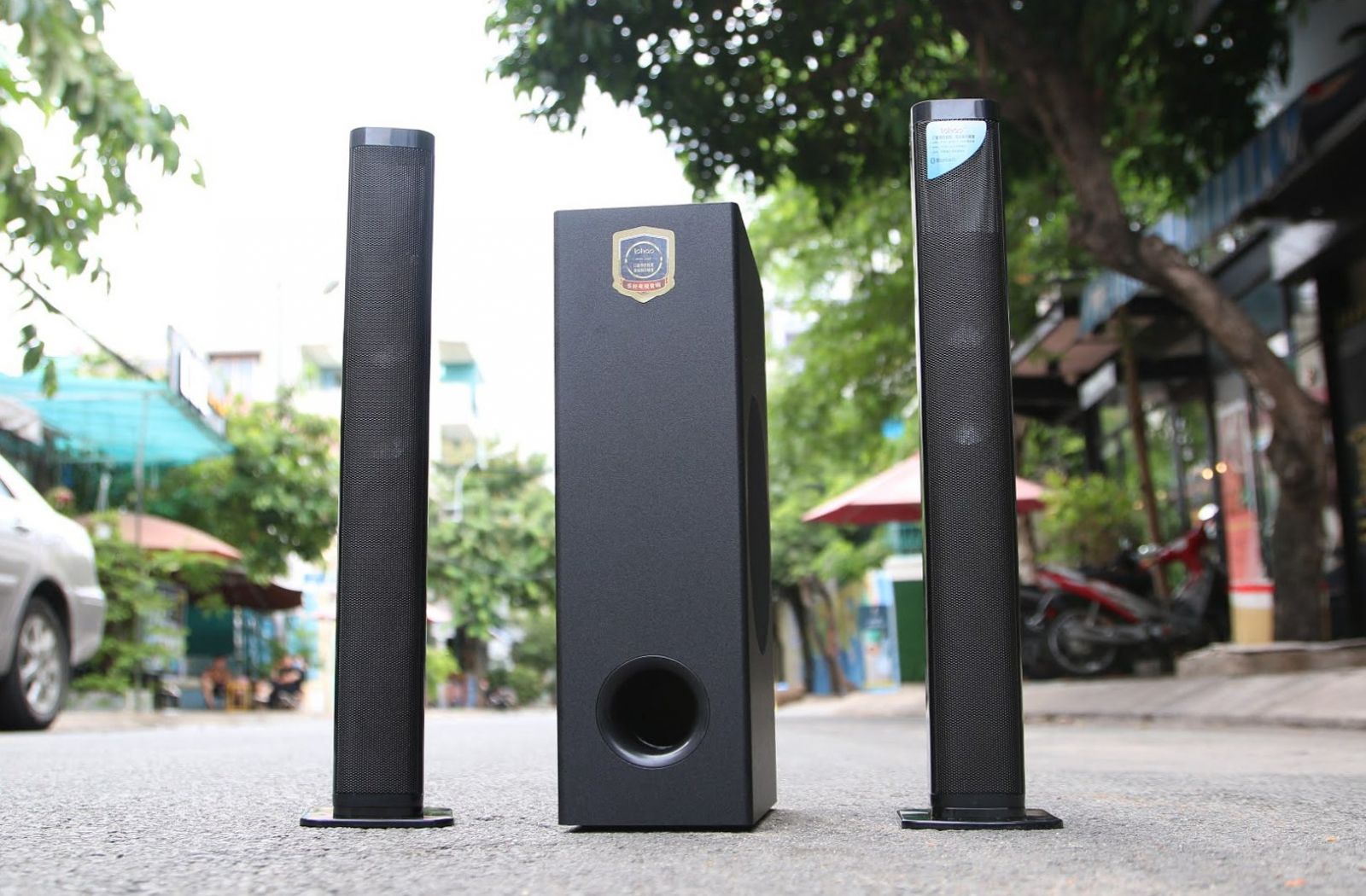 ( LOA SIÊU HOT ) Loa Vi Tính Sub Hơi Mỹ, Loa Soundbar, Loa vi tính Lohao MAV 2235, Âm Thanh Stereo Cực Sống Động, Kết nối Bluetooth 5.0 - 2 Loa Vệ Tinh - Công Suất Lên Đến 100W - Kèm Remote