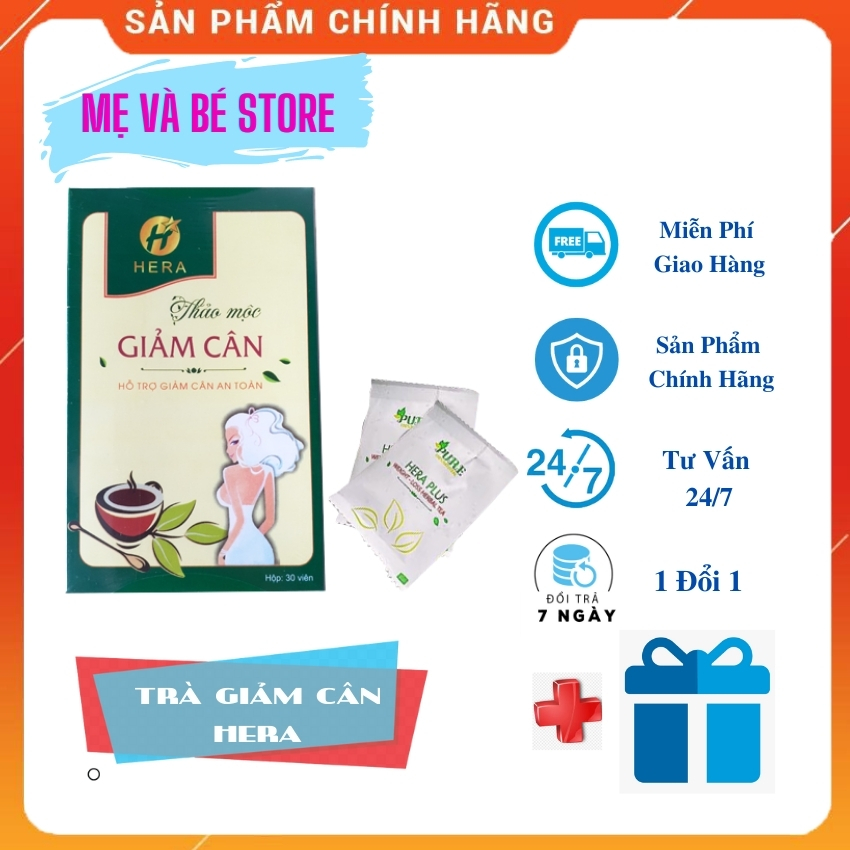 Trà thảo mộc hera plus dạng viên đánh tan mỡ thừa,giúp eo thon, dáng đẹp