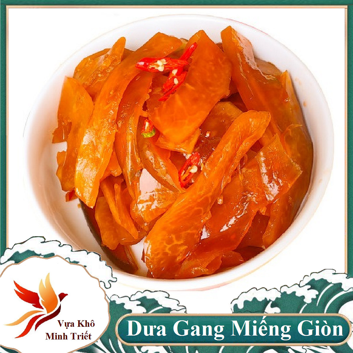 Dưa Mắm Đu Đủ Miếng Châu Đốc Chưa Trộn Thơm Ngon 500gr VỰA KHÔ MINH TRIẾT