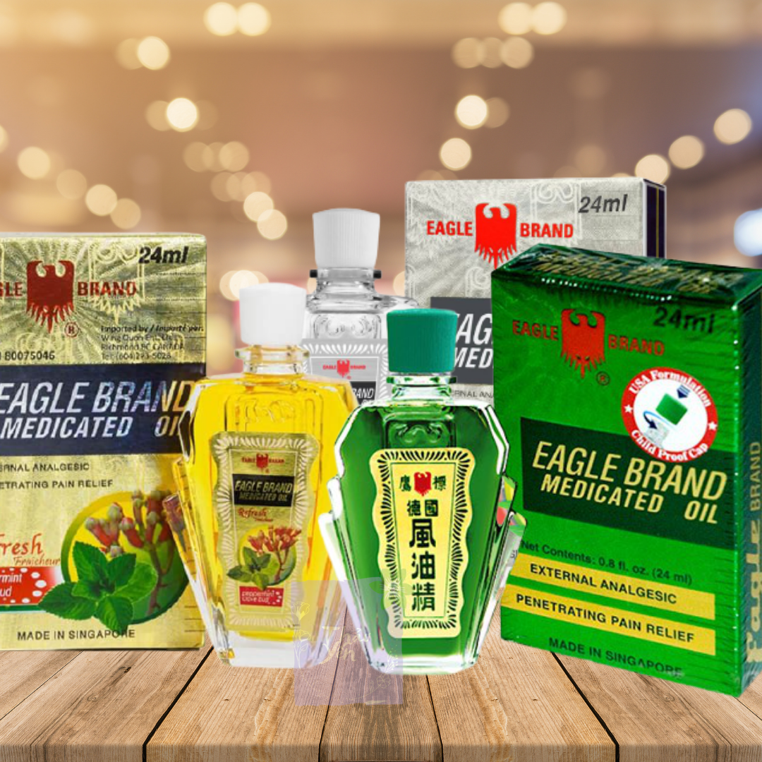 Dầu Gió Con Ó Eagle Brand 24ml hàng Mỹ (con ó trắng, con ó vàng, con ó xanh)