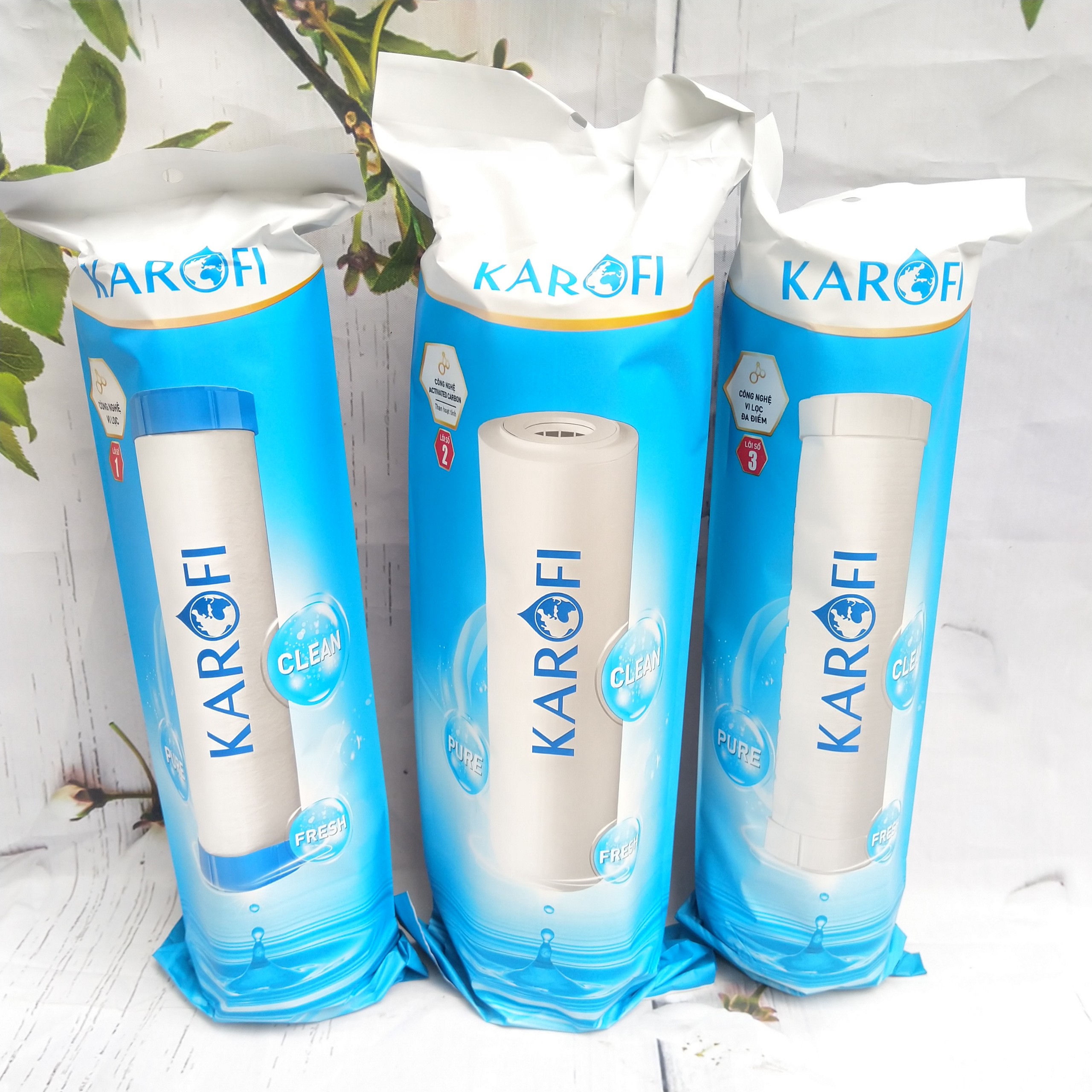 Bộ 3 lõi lọc nước karofi , lõi lọc nước karofi , bộ lõi lọc nước karofi