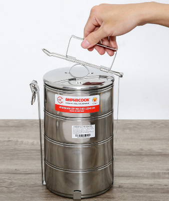 Cặp lồng/Cà mèn loại 2 - 3 ngăn - Camen giữ nhiệt - cà mên inox cao cấp - hộp đựng cơm
