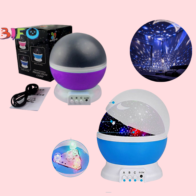 Đèn chiếu sao tự xoay tròn thần kỳ 360 Star Master pro, đèn trang trí cắm cổng usb hoặc lắp pin sử dụng (chưa kèm pin)